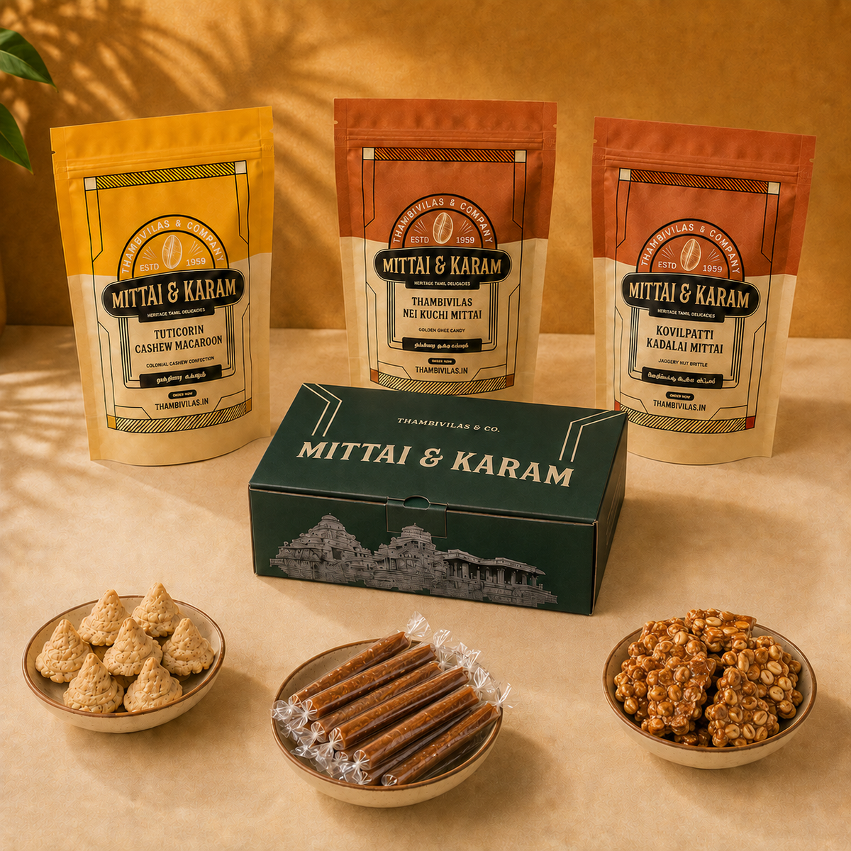 Premium Mittai Trio