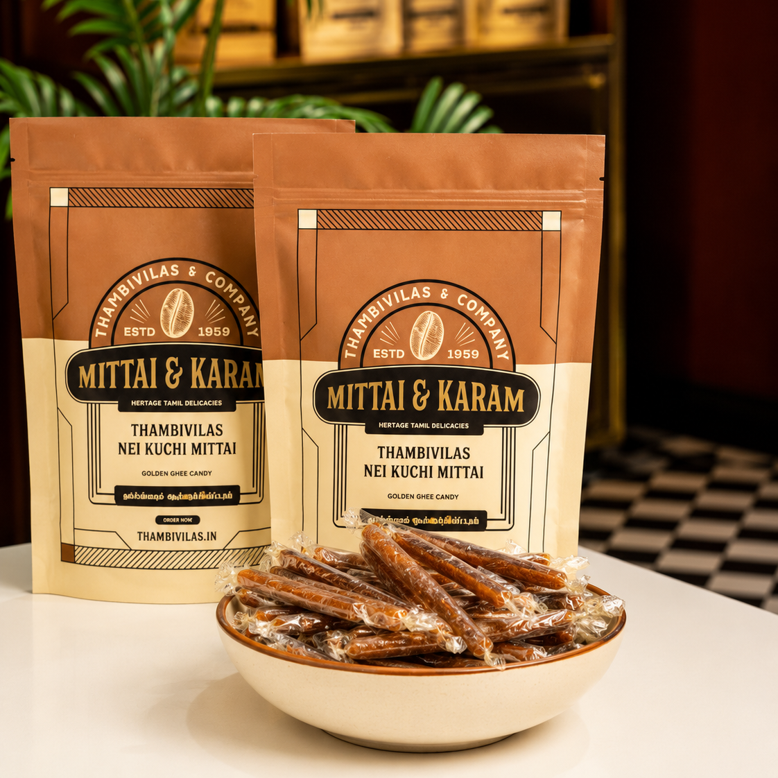 Traditional Tamil sweet or snack package by Thambivilas