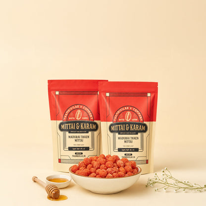 Tamil sweets and savoury snacks in the Taste of Tamil Nadu hamper