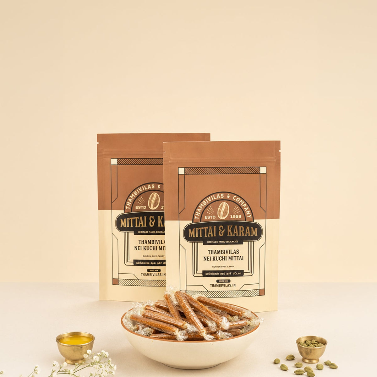 Tamil sweets and savoury snacks in the Taste of Tamil Nadu hamper