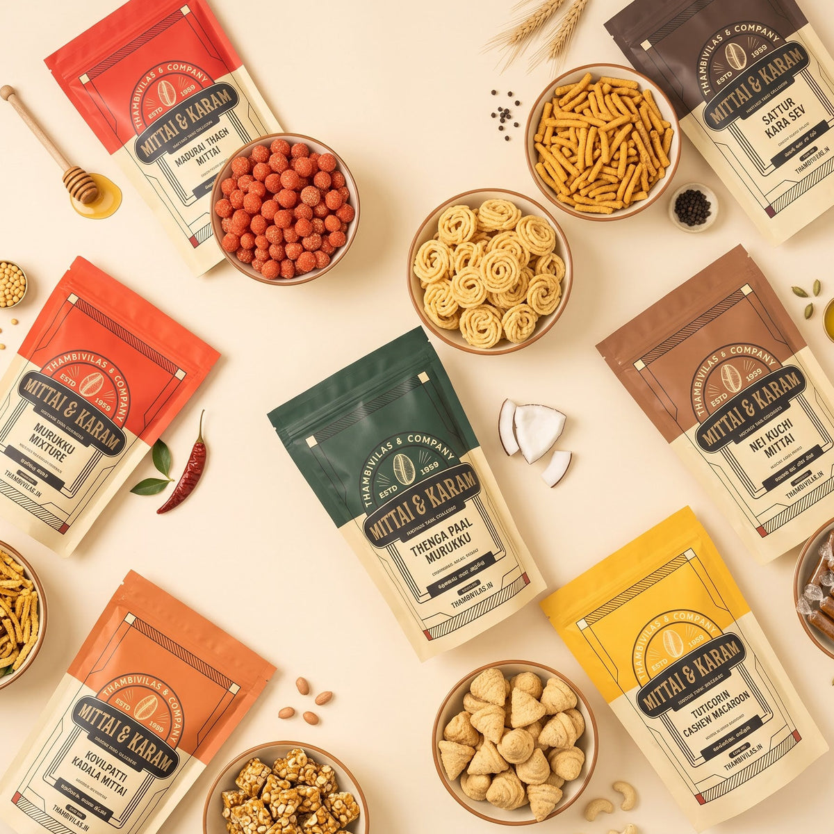 Taste of Tamil Nadu gift hamper by Thambivilas